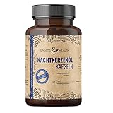 Nachtkerzenöl Kapseln - 180 Kapseln Hochdosiert 2000mg pro Tagesdosierung - Mit natürlichem Vitamin E - Nachtkerzenöl Kapseln für die Haut - Evening Primrose Oil Capsules