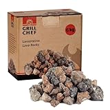 Lavasteine 6kg zum Grillen Nachfüllpackung für Lavastein-Gasgrills | Für Gasgrill, Backofen, Lavagrill und Elektrogrill geeignet - Wiederverwendbarer Naturstein als Grillzubehör