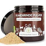 Wolfsbacher Ulmenrinde Pulver für Hunde und Katzen [60g], Mit Dosierlöffel - Slippery Elm Bark - Amerikanische Ulmenrinde, Unterstützt Magen und Darm auf natürliche Weise…