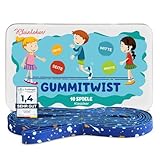 Kleintober Premium Gummitwist I mit Anleitung I Gummitwist Kinder I Indoor & Outdoor Spiele I Gummitwist Mädchen & Jungs I Hüpfspiele für Kinder I mit Hüpfgummi-Urkunde I Kinder Geschenke