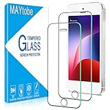 MAYtobe 2 Stück Schutzglas für iPhone SE 2016, iPhone 5s, iPhone 5, iPhone 5C Schutzfolie, Frei von Kratzern, 9H Härte, 0.33mm Ultra-Klar Displayschutzfolie, Blasenfreie, Ultrabeständig