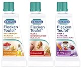 Dr. Beckmann Butter, Fleckenteufel Set, Fleckenentferner für Fetthaltiges & Saucen, Blut & Eiweißhaltiges, Obst & Getränke