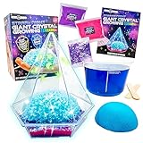 Original Stationery Starry Night Giant Crystal Growing Terrarium Set, Kristallzucht Set für Kinder mit Leuchtaufkleber und Glitzer, Wissenschaft Experimente für Kinder