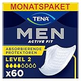 TENA MEN Absorbierende Protektoren, Level 2-60 Einlagen im...