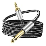PRETYZOOM Trs zu Mono Audio Kabel Gitarrenkabel Vergoldete Stecker Langlebig Robust für Mischpult Verstärker Bass Instrumentenanschluss