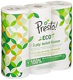 Presto! 3-lagiges Eco-Toilettenpapier (9er-Pack)