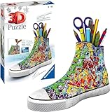 Ravensburger 3D Puzzle 12535 Sneaker Graffiti - Praktischer Stiftehalter - 108 Teile - Schreibtisch-Organizer für Kinder ab 8 Jahren, Coole Sachen für Jungs und Mädchen