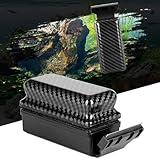 hygger Aquarium Scheibenreiniger Magnet, Aquarium Magnetbürste Scheiben Reinigungsmagnet mit 2 Schaber, Fish Tank Scheibenreiniger Algenmagnet bis zu 10-15mm Acryl Glasstärke, Schwimmendes Design, L