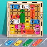 Mystooy Rush Hour Spiel, Auto Spielzeug Stauspiel Logikspiel mit 120 Levels, Denken Logik Puzzle Spiele ab 3 4 5 6 7 8 Jahren, Brettspiele Kinderspielzeug Familienspiel Reisespiel für Jungen Mädchen