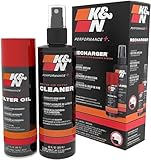 K&N Filter Reinigungskit I Öl & Reiniger I Für optimale Reinigung aller Luftfilter, 99-5003 EU, Schwarz