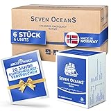 [NEU] SEVEN OCEANS - DAS ORIGINAL - Notfallnahrung [6x500g] + extra Vitamine I Extrem lang haltbarer Notvorrat [3kg] zur Krisenvorsorge I Energiereiche Outdoor Notration I Prepper Notnahrung