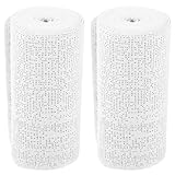 GAROZATION 2 Rollen Strapazierfähige und Schnelltrocknende Gipsbinden aus Gipsstoff für Modellbau und Bastelarbeiten 4,5m Lang für Körperabdrücke und Kreative Anwendungen