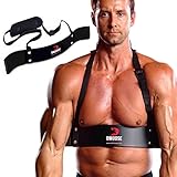 DMoose Fitness Bizeps Isolator, Arm Blaster Dickes Aluminium, Bizeps Trainingsgerät, Prämie Arm Blaster für Bodybuilding und Gewichtheben - Muskelkraft in den Armen, Kraftsport, Bizeps Blaster