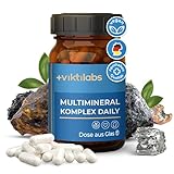 NEU - Viktilabs© Multimineral Komplex Daily - Vegan | Hochdosiert mit Magnesium, Silizium, Zink, Eisen, Bor, Kupfer, Mangan, Chrom, Selen, Jod | Laborgeprüft | Ohne Zusätze - 60 Kapseln | Monatsvorrat