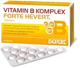 Vitamin B-Komplex forte Hevert, 100 mg/ 50 mg/ 0,5 mg, Tabletten, 60 St. Tabletten