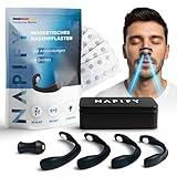 Nasenpflaster Magnet (32 Tage) – Nasenpflaster Magnetisch gegen Schnarchen – Starker Kleber aus Deutschland – für freies Atmen, Sport-Performance & mehr Fokus Anti Schnarch Schnarchstopper
