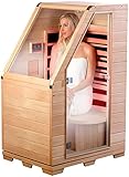 newgen medicals Infrarot-Sitz-Sauna, Hemlock-Holz, 760 W, 0,62 m² (Versandrückläufer) (Infrarotsitz)