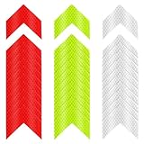 30 Stück Reflektierende Warnaufkleber – 3 Farben, reflektierende Sicherheitsaufkleber, wasserdichter Reflektoraufkleber, reflektierender Bandaufkleber für Fahrzeuge, Fahrräder, Motorräder (Pfeil)