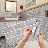 AMOYUN Küchen Polyvinylchlorid Fliesenaufkleber, 12 Stück...