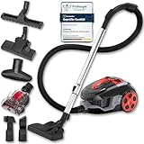 Lehmann Typhoon beutelloser Staubsauger 4000 Watt | beutellos Zyklon Staubsauger mit Set von Aufsätzen | leistungsstarker Staubsauger mit Düsensatz | HEPA Filter, Turbobürste, Staubbehälter 2,5L
