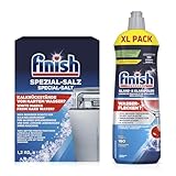 Finish Spülmaschinenpflege SET, Klarspüler 800ml & Spezial Salz 1,2 Kg