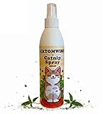 Atomwise Catomwise Katzenminze-Spray, Premium-Katzenminze-Spray für Katzen, natürlich, langlebig und sicher, perfekt für Spielzeug, Kratzbäume und Trainingshilfe, 250 ml Flasche