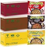 30 x 60g YumYum Instant Nudelsuppen Ente - Rind - Huhn Yum...