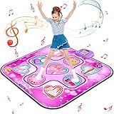 GARNHLOB Tanzmatte Kinder Geschenke für Mädchen Alter 3 4 5 6 7 8 9 10 11 12+ Jahre Musikmatte Herausforderung Modi LED Integrierter Musik Weihnachten Geburtstag Kinderspielzeug