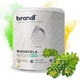 Rhodiola Rosea Rosenwurz Kapseln hochdosiert | 400 mg Premium-Extrakt mit 20 mg Rosavin und 4,8 mg Salidroside | 90 Kapseln 3-Monats-Vorrat by brandl®