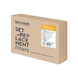 Ecosoft Umkehrosmose-Filter – 5-stufiges Nachfüllset für Wasser mit hohem Chlorgehalt – kompatibel mit Standard PRO Systemen – Installation unter der Spüle
