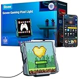 Govee Pixel Licht Gaming Quadrat, 32x32 RGB Pixel Art LED Panel mit AI-fähig, DIY-Funktion mit 150 Szenenmodi und 10 Musikmodi, 30fps/s, Arbeiten Sie mit Alexa und Google Assistant für das Spielzimmer