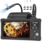 ENNOVOR Endoskopkamera mit Licht, 1920P HD Dual Lens, 5-Zoll IPS, IP67 Wasserdicht, 10M Kabel