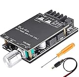 ZHITING Bluetooth-Verstärkerplatinenmodul 2x50W Digital Stereo Audio Amp Board Zweikanal-DC 5V-27V mit HiFi-Filter