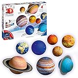 Ravensburger 3D Puzzle 11668 - Planetensystem für Kinder ab 7 Jahren - 8 Puzzleball-Planeten als Sonnensystem Modell mit Poster - Modellbau ganz ohne Kleben