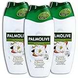 3 er Pack Palmolive Kamelie & Mandel Cremedusche Duschgel 3 x 250ml