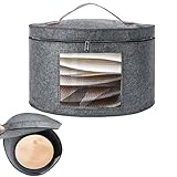 Rierousy Hutschachtel Rund Grey - Foldable Hat Storage Boxes...