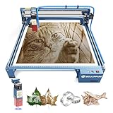 SCULPFUN S10 Laser Graviermaschine 10W Laserleistung, Hochpräzise lineare Gleitschiene X-Achse Hochpräzises Schneiden, Lasergravierer und Laserschneider für Holz/Metall/Glas usw.