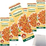 usy Bundle für Miracoli Spaghetti mit Tomatensauce Klassiker 5 Port. Packung 6er Pack (6x610,4g) + usy Block