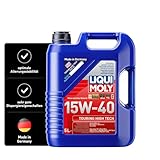 LIQUI MOLY Touring High Tech 15W-40 | 5 L | mineralisches Motoröl | Art.-Nr.: 1096, farblos
