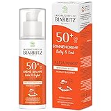 Laboratoires de Biarritz - Sonnencreme Baby & Kind - LSF50+ - ALGA MARIS® Bio-zertifiziert - Gesicht und Körper - Leichte und cremige Textur - 100 ml - Made in France