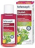 tetesept Muskel-Entspannung Bad –  Gesundheitsbad mit ätherischen Ölen – Entspannender Badezusatz nach körperlicher Anstrengung – 1 x 125 ml