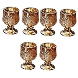 HOMSFOU 6 Stück Weinglas Vintage-Glas Jabones Decorativos Para Regalar Kristall-Trinkgläser Gran Malo Tequila Portweingläser Hochzeit Tischdekoration Tisch-Weinbecher Dekor