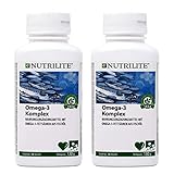 2 x Omega-3 Komplex NUTRILITE™ - Nahrungsergänzungsmittel aus Fischöl mit mehrfach ungesättigten Omega-3- Fettsäuren - 2 x 90 Kapseln / 130 g - Amway - (Art.-Nr.: 4298)