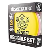 Discmania Active Soft Disc Golf 3er Set - inkl. Disc Golf Putter, Mid-Range und Driver, Frisbee Golf Disc Set, Disc Golf Starter Set (Farben Werden variieren)