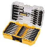 Dewalt High Performance Schrauberbit-Set (40-tlg. in Tough Case, 25 mm und 50 mm Schrauber-Bits, für Schraubarbeiten (Phillips, Schlitz, Pozi, Torx & Bithalter) DT70717, 22.3 x 22.3 x 4.2 cm