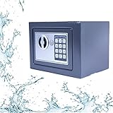 Safe Box Tresore für Zuhause, feuerfest und wasserdicht Safe mit digitaler Tastatur und Schlüssel, alle Stahl In-Wall Triple Lock Core, Safe für Geld Waffe Schmuck