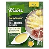 Knorr Feinschmecker Sauce Hollandaise klassisch eine leckere Soße ohne geschmacksverstärkende Zusatzstoffe 250 ml 1 Stück