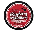 I Love Raspberry & Blackberry Body Butter, Made With 87% Naturally Derived Ingredients Including Shea Butter & Coconut Oil For Soft & Hydrated Skin, Moisturising & Lightly Scented, Contains Natural Fruit Extracts, Vegan-Friendly - 200ml