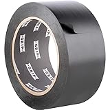 GRIP Eventbasics PVC Klebeband schwarz, 50 mm x 33 m, selbstklebendes PVC Band GT 802, matt, extrem elastisch und dehnbar, hoch reißfest, wasserfest