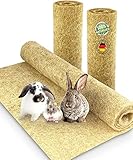 Nagerteppich aus 100% Hanf, 150 x 80cm, 5mm dick, Hanfteppich für alle Arten Kleintiere, Hanfmatte Nagermatte Nager-Teppich Bodenabdeckung (1 Stück)
